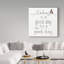 Reproduction d'art textuel sur toile-31882233