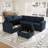 Aubade L-Shaped Modular Storage Sofa Set-685544384