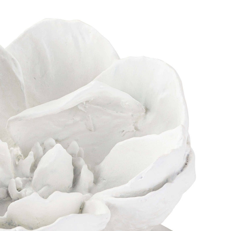 White 3D Magnolia Flower Accent Object