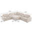 Canapé modulaire en tissu d'ameublement inclinable Annistyn-98751735