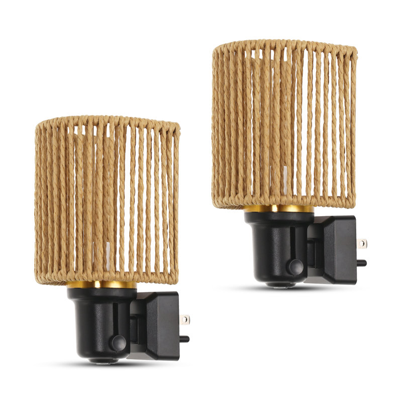 Veilleuse dorée à corde dorée, intensité variable blanc chaud 2700K