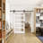 5-Lites Glass Sliding Barn Doors with Installation Hardware Kit-102714980-102714973