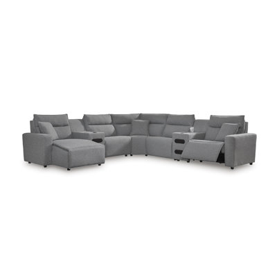 Depew 7-Piece Power Reclining Sectional With Chaise