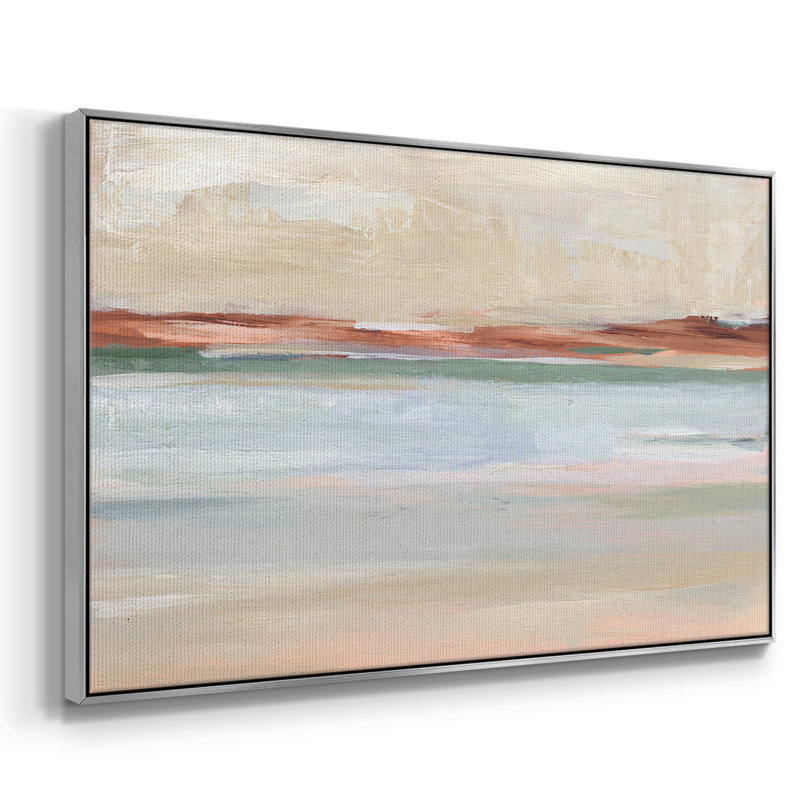 Sienna Horizon II " Sienna Horizon II ", 25" H x 37" W x 2" D, Silver Framed Canvas