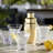 Raye Heavy Base Crystal Stemless Martini Glasses