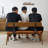 Brown Upholstered Bench