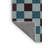 Machine Washable Checkered Blue Area Rug-2036526658