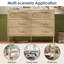 Apogee Black Sideboard With Chest Of Drawers And Storage Space, Golden Handles