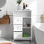 Bathroom Standing Storage Cabinet With 3 Drawers And 1 Door-White