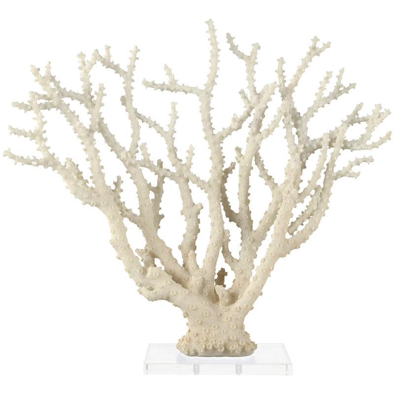 Sculpture crème en corail Brodey