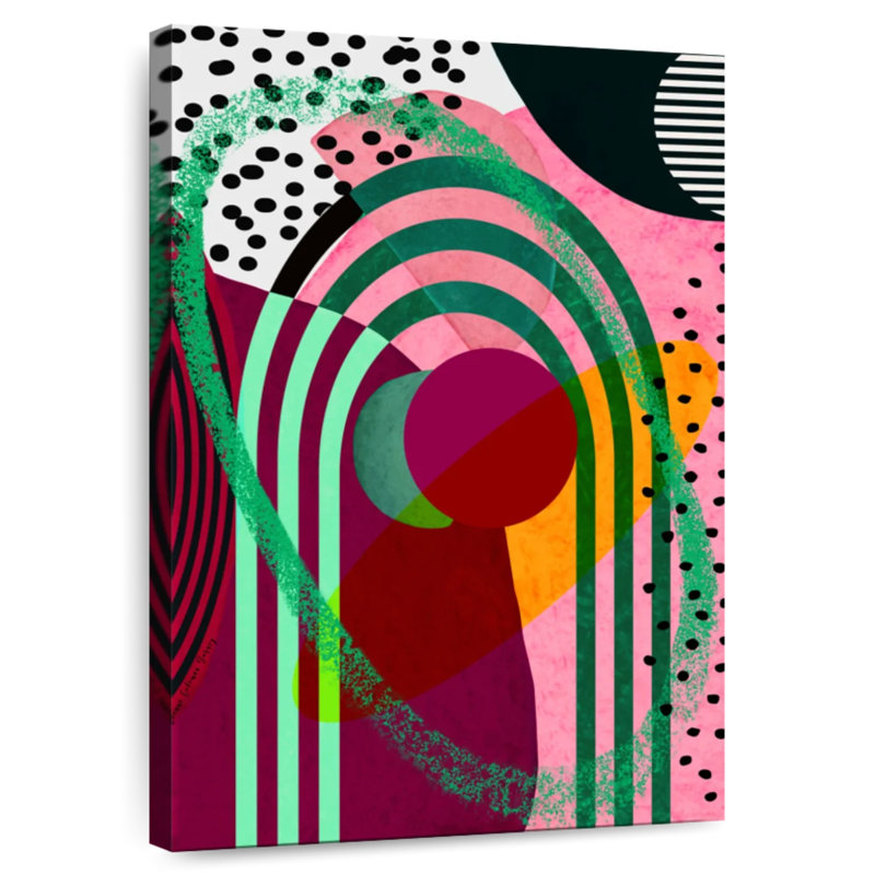 Avery - éclaboussures de couleurs abstraites, H 51 po x l 34 po