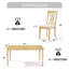 Ensemble de table de salle à manger avec 4 chaises, ensemble de table et chaises pour 4 personnes