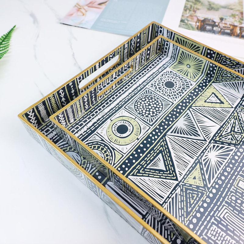 Decorative Tray With Handle