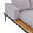 Modern Outdoor Daybed Patio Metal Daybed With Wood Topped Side Spaces For Drinks, 2 In 1 Padded Chaise Lounges For Poolside, Balcony, Deck, Beige-798849245