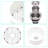 18 Inch Dual Mounted Single Bowl Ceramic Circular Kitchen Sink With Drain Assembly And Bottom Grid