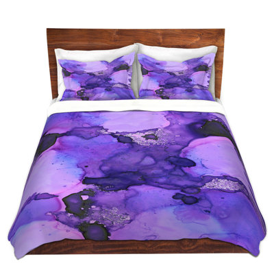 Ensemble de housse de couette en microfibre DiaNoche par Valerie Lorimer - Butterfly Wings