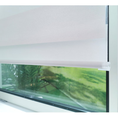 Motorized Zebra Blinds with Remote Control Window Shades