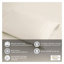 Ensemble de draps 4 pièces en mélange de coton à refroidissement complet, blanc