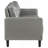 Grey 2-Piece Track Arm Sofa Set