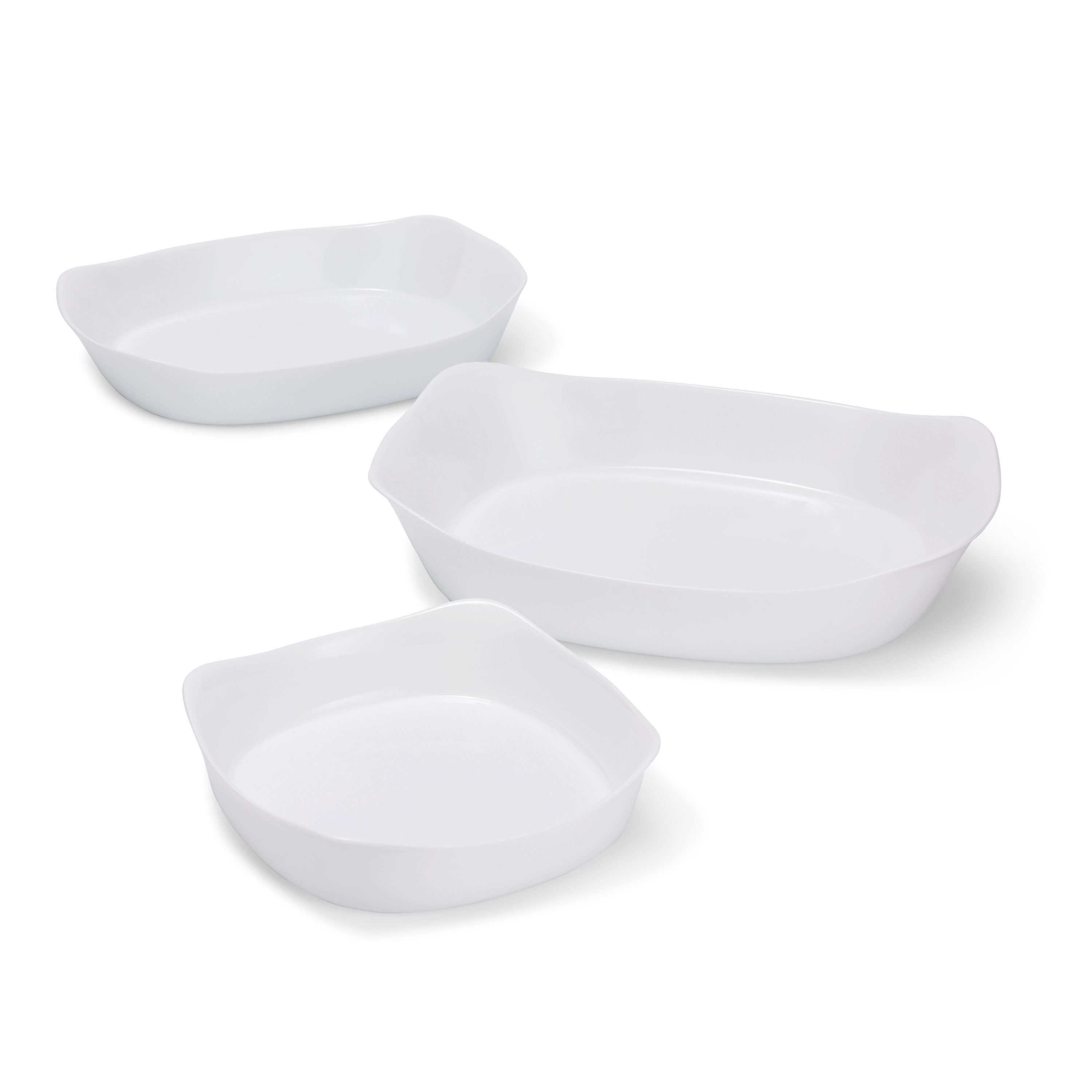 Rubbermaid DuraLite Glass Bakeware, 3 Piece Set, Baking Dishes or ...