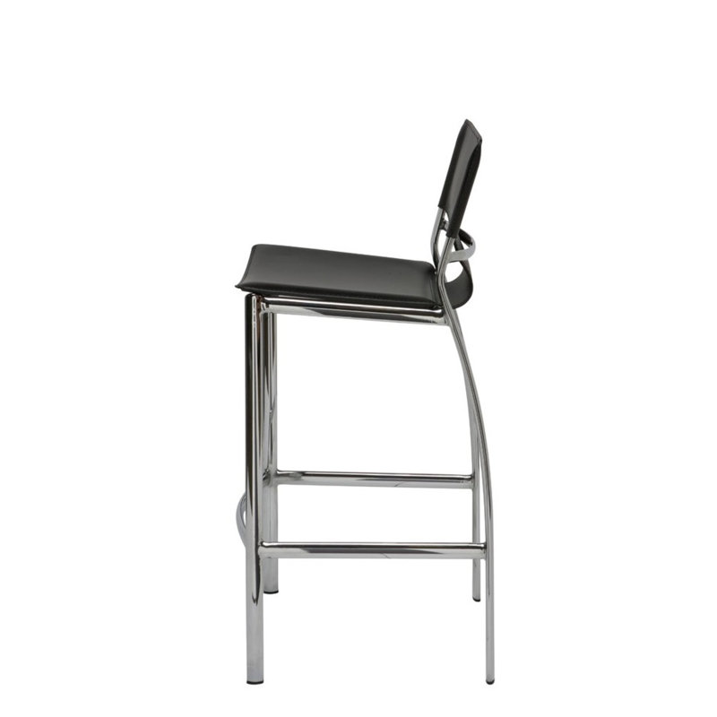 Ensemble de 2 tabourets Tekenya, Noir