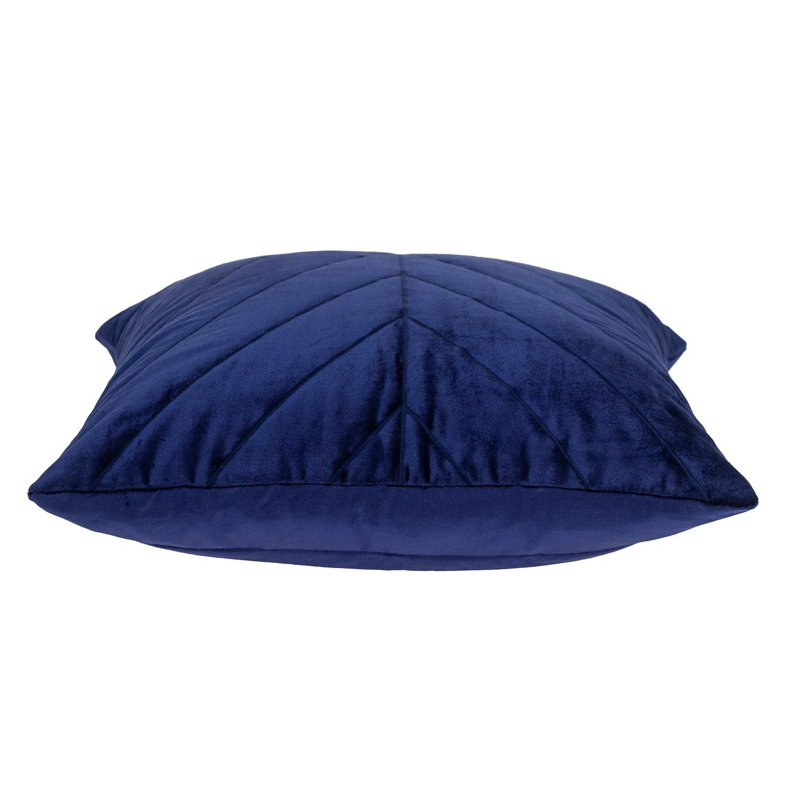 Coussin décoratif en velours matelassé rose, Bleu