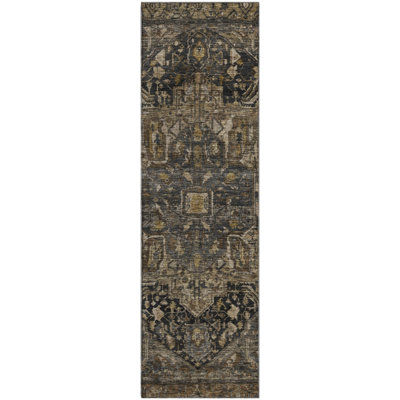 Premium Machine Washable Larock AMF1240 Medallion Rug