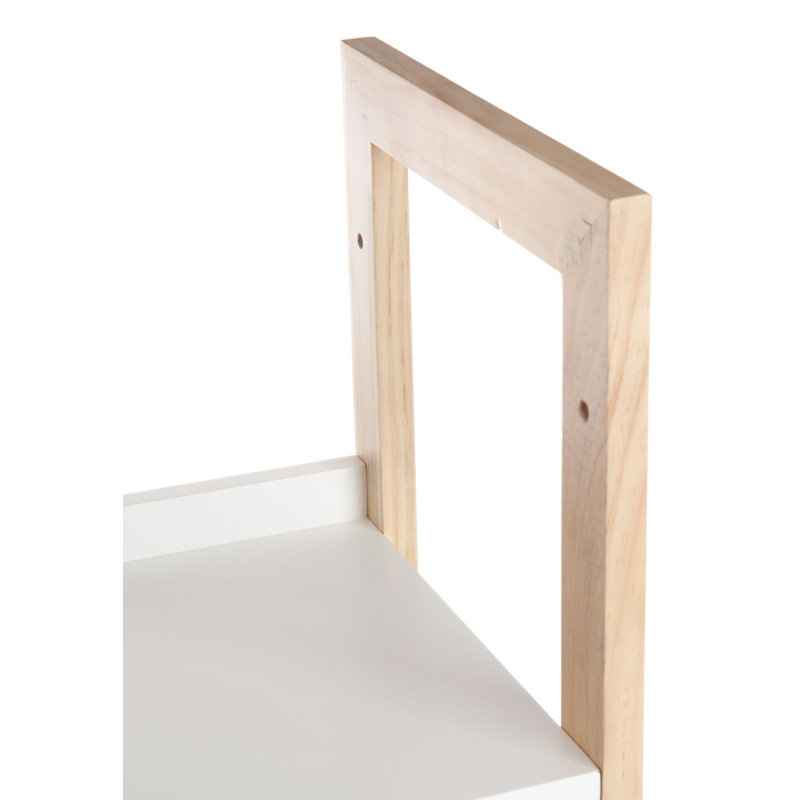 Rebeca 130 cm H x 29 cm W Solid Wood Etagere Bookcase