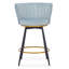 Ensemble de 2 tabourets de bar à hauteur de comptoir, pivotant à 360 °, revêtu de velours pour plus de confort et de style-983447315