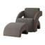 Fauteuil rembourré avec repose-pieds-203765698