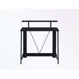 wooden frame Desk with bottom shelf