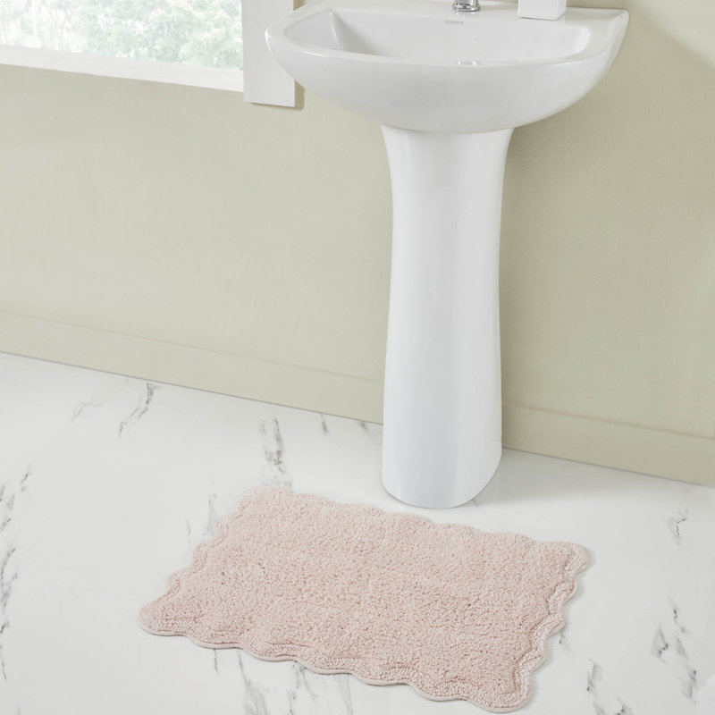 Tapis pour salle de bain Home, Simple - L 17 po x l 24 po, Rose