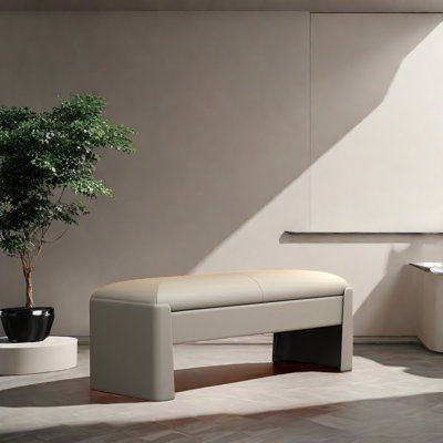 Courtneyann Leather Ottoman