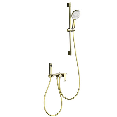 Robinet de baignoire et de douche à 3 fonctions avec douchette brute et douchette à main 3-Functiom