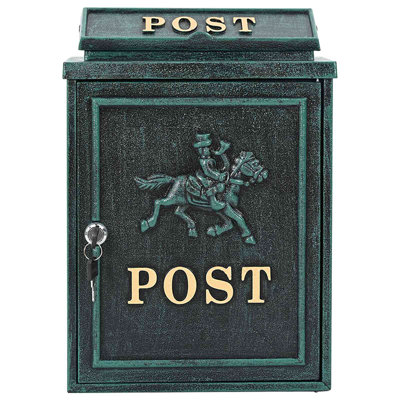 Cast Aluminum Wall Mounted Post Box