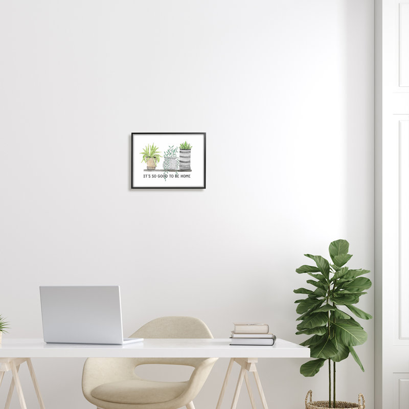 Good To Be Home, Giclée encadrée noir minuit, H 11 po x l 14 po x P 1,5 po