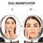 OVENTE 7" Wall Mounted Makeup Mirror with 1X/10X Magnification, Double Sided Magnifying Round Bathroom Vanity Mirror, 360° Swivel Design, Extendable and Folding Arm, Antique Bronze MNLFW70ABZ1X10X-53098054-53098050-53098055