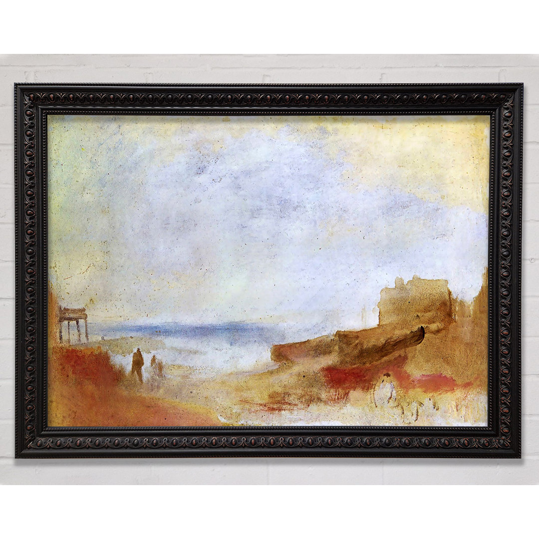 Küstenszene mit Gebäuden von Joseph Mallord William Turner - Druck