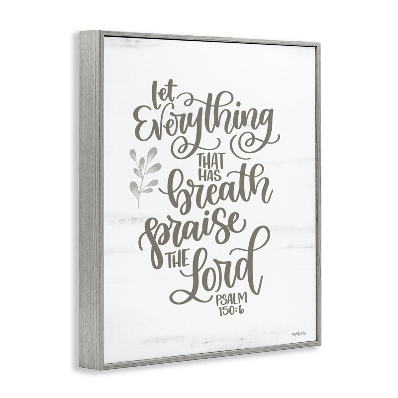  «Praise The Lord Proverb», art de la giclée encadrée par Imparfect Dust, H 14 po x l 11 po, Estampe numérique Farmhouse