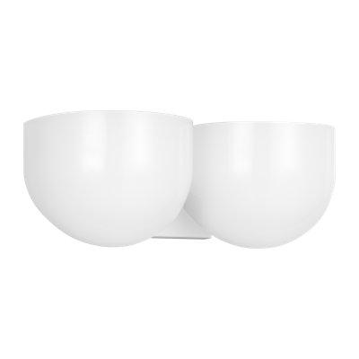 2 Light Frosted Dimmable Vanity Light