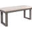 Gray Solid Wood 6 Dining Arrangement, With Table, 4 Chairs And Bench Up, Rectangular & - Comfortable Seating Choice