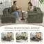 Canapé modulaire en L à assise profonde Boneless-434872857