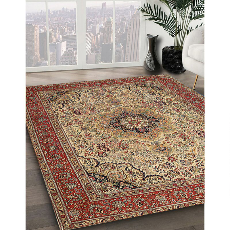 Tapis oriental rouge / beige / noir Acres, Rectangle 8 pi x 10 pi