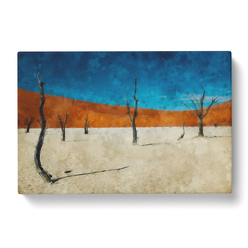 Trees In Namibia - Wrapped Canvas Painting, 35cm H x 50cm W x 3cm D
