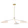 3-Light 14" Arm Pendant In White