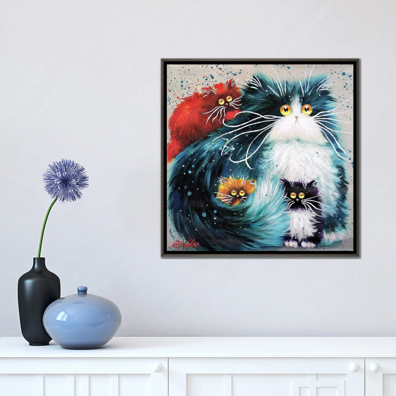 « purrenting » par kim haskins-impression sur image, Toile tendue, H 18 po x l 18 po x P 1,5 po
