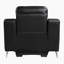 Fauteuil inclinable électrique en cuir fleur 45,5 po Cloie-1967791629
