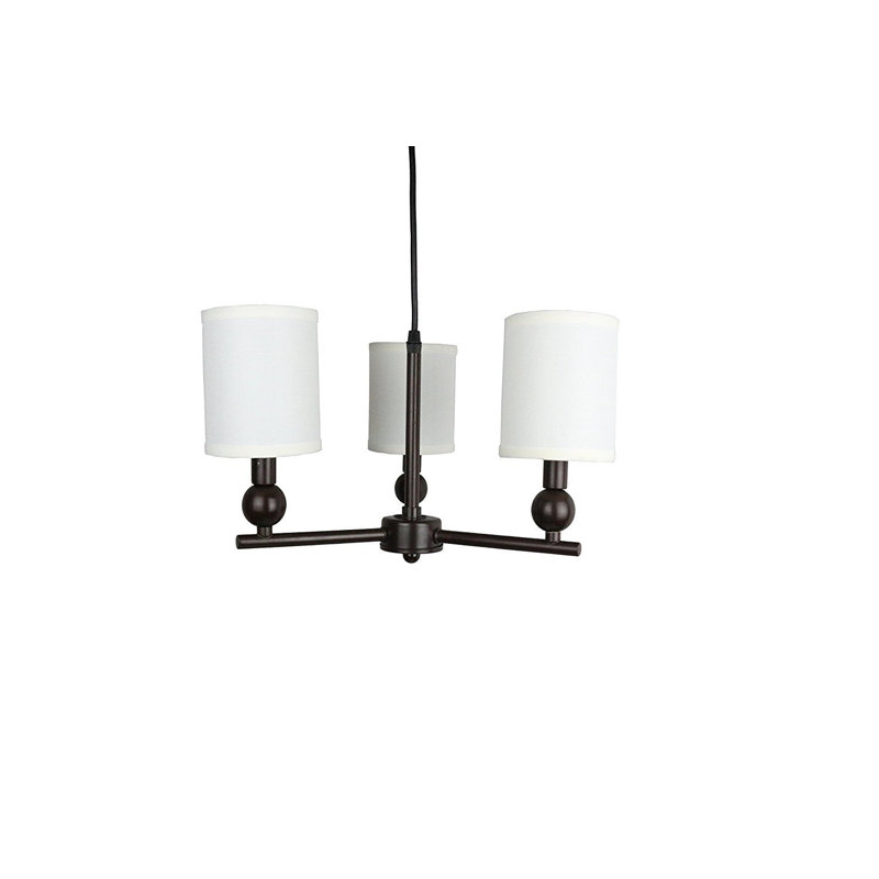 Lustre classique/traditionnel ombré 3 lumières Aisling, Bronze frotté à l'huile