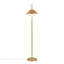 Lampe sur pied en rotin tissé or / naturel Voir ci-dessous
