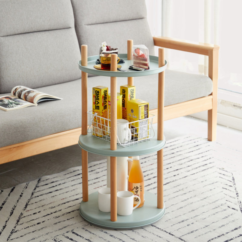 Storage Shelf, 360° Rotating Bookshelf, 3 Tier Bookcase W/ Large-Capacity Storage Space, Multifunctional Storage Rack, Compact Design, Standing Shelf For Living Room, Bedroom, Study Room, Kitchen